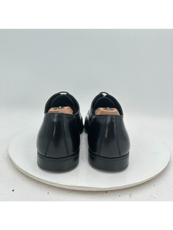 Salvatore Ferragamo Men Sz 7 3E Black Leather Cap Toe lace Up Oxford Dress Shoes main image 5